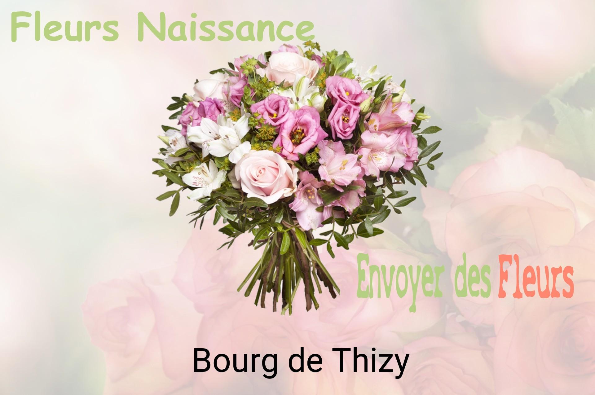 Bouquet de fleurs de naissance livré à Bourg-de-Thizy